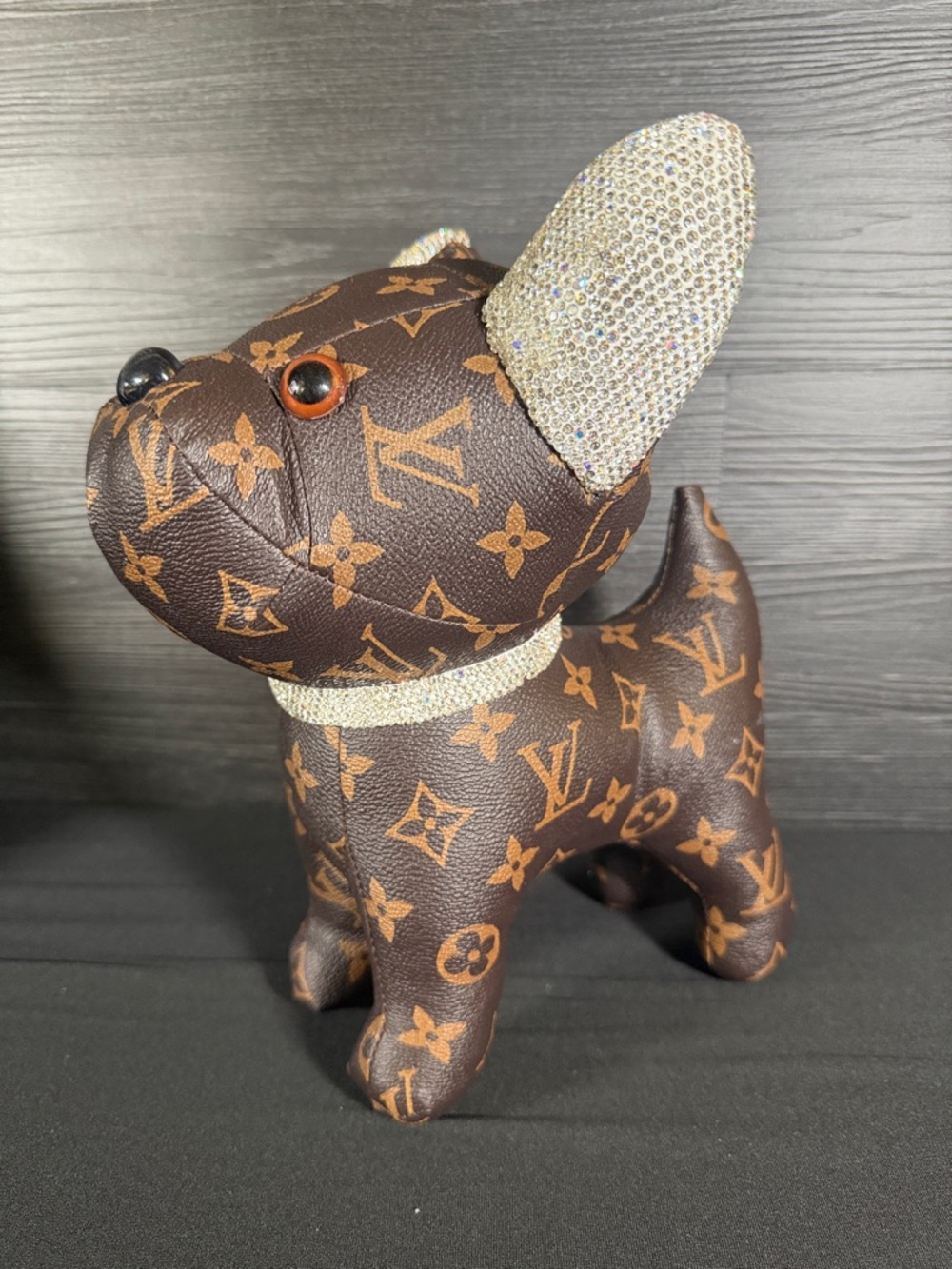 🤩✨Must have Designer Inspired Monogram Frenchie with Rhinestones! ✨🤩